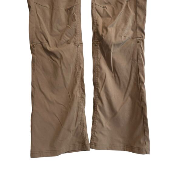 Prana Tan Halle Pants Womens Sz 6 Cargo Stretch Low Rise Packable SPF Hiking - Picture 9 of 15